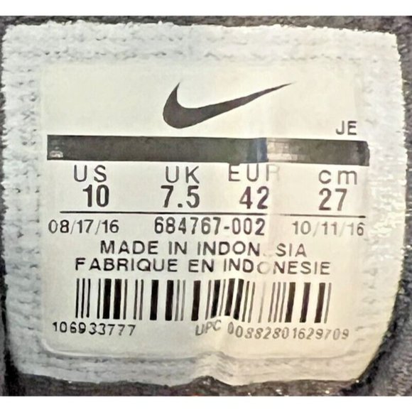 Nike Downshifter Womens Black Coral Running Shoes 684765-002 Size 10 - Picture 9 of 9